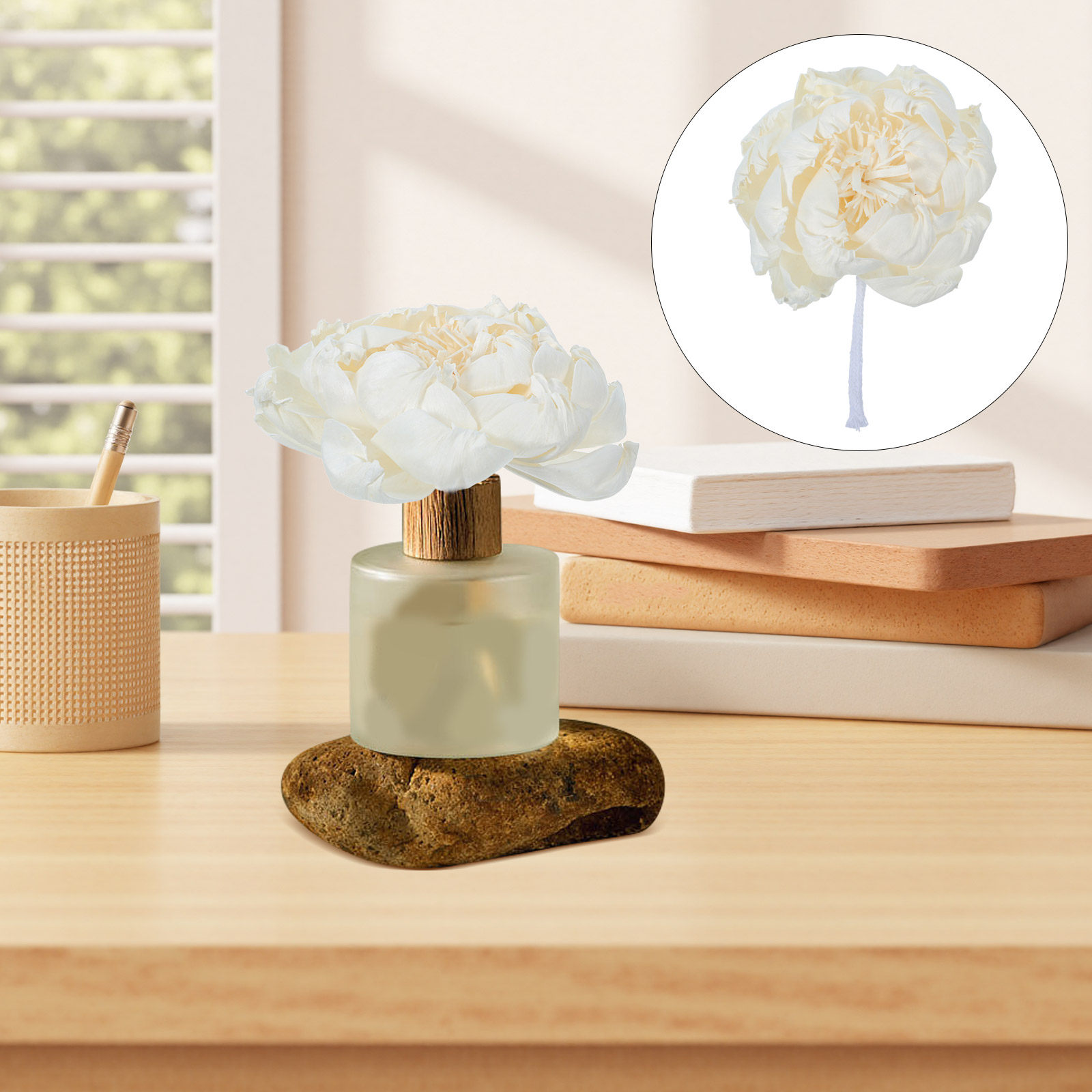 모란꽃 향 디퓨저 12cm 인조 모란꽃 향기로운 장식용 - Home Fragrance Diffuser 리뷰 및 가격